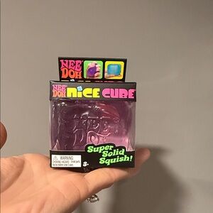 Nee Doh Nice Cube Super Solid Squish! - Purple